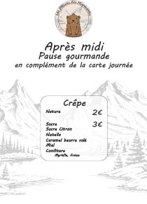 Carte de l'après-midi